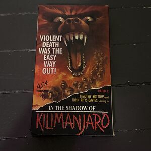 In the Shadow of Kilimanjaro (VHS, 1987) - Old USA Tape OOP Rare Great 80s VHS!
